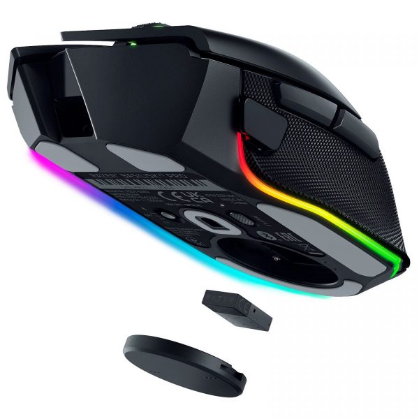 Razer BASILISK V3 PRO BLACK – 30K DPI – RGB – Optical Switches – 11 Buttons – HyperScroll Tilt Wheel