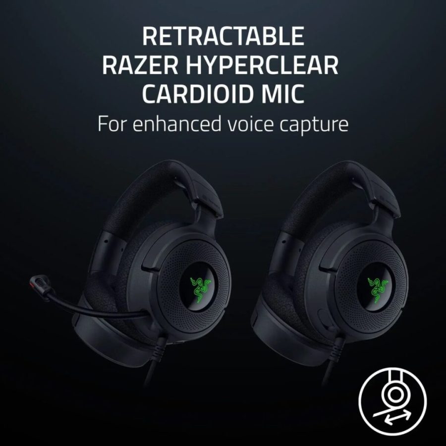 Razer KRAKEN V4 X USB – RGB 7.1 Gaming Headset – 40 mm Driver – PC/PS5/PS4