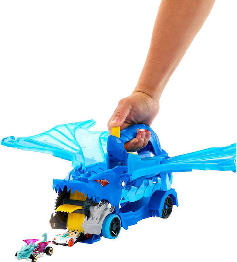 Mattel Hot Wheels City Απόλυτη Νταλίκα Με Διπλό Δράκο JBM72
