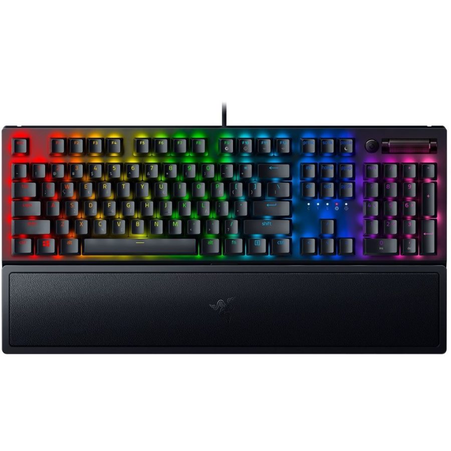 Razer BLACKWIDOW V3 – Mechanical Keyboard (Green Switch) – Wrist Rest – GR Layout