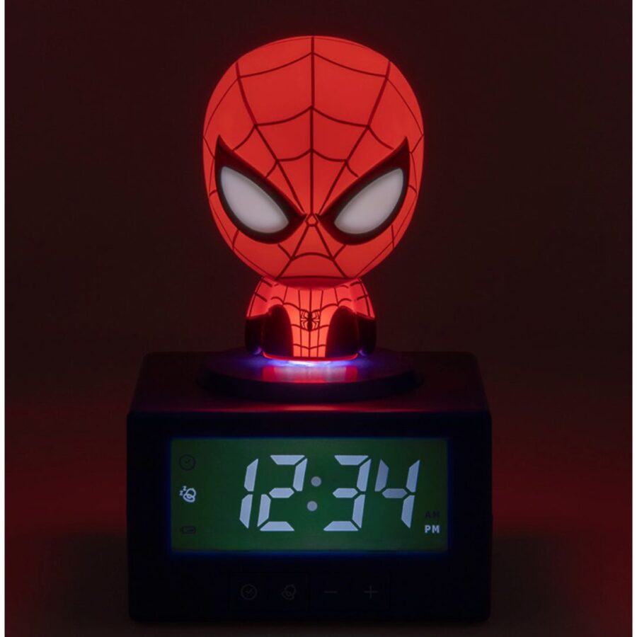 Paladone Spider-Man Φωτιζόμενο Ρολόι Ξυπνητήρι – LED Alarm Clock Marvel (PP14229SPM)