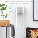 TESSAN Πριζα 6 IN 1 POWERCUBE SOCKET 3xSCHUKO, 2xUSB, 1xTYPE-C