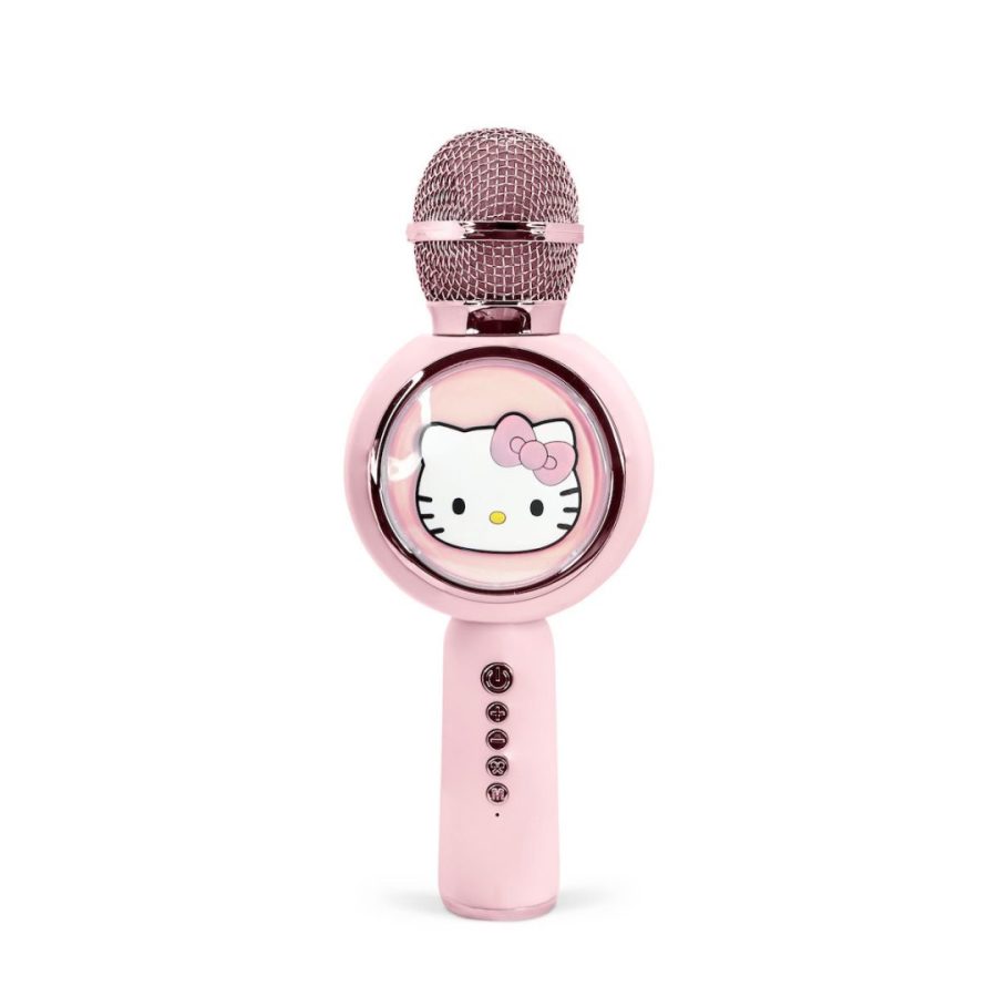 OTL Μικροφωνο Bluetooth Microphone with Speaker Hello Kitty PopSing LED Light Up Wireless Karaoke 5W Pink