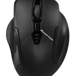 POWERTECH ασύρματο ποντίκι PT-1288, USB δέκτης, έως 1600DPI, 400mAh, μαύρο ,6 πλήκτρα, επαναφορτιζόμενο