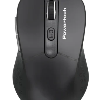 POWERTECH ασύρματο ποντίκι PT-1466, USB δέκτης, έως 1600DPI, μαύρο