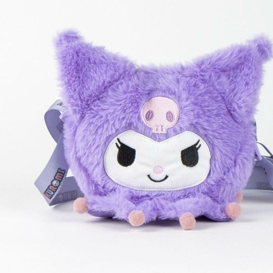 Παιδικη Τσαντα Βολτας Sanrio Kuromi Plush Shoulder Bag 17x14x4εκ.
