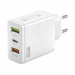 Φορτιστής Πρίζας CMiK CM 326 48W με 3 Θυρες (2 USB Α και  Type C PD) Super Fast Charge