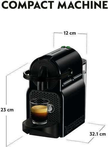 Μηχανή Καφετιέρα για Κάψουλες Espresso Delonghi Inissia Nespresso Black (EN80B)