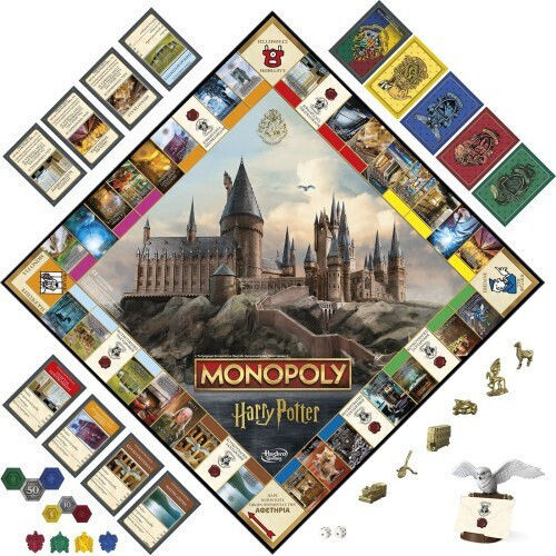 Hasbro Monopoly: Harry Potter - A Magical Adventure at Hogwarts (Greek Language) (F9422)