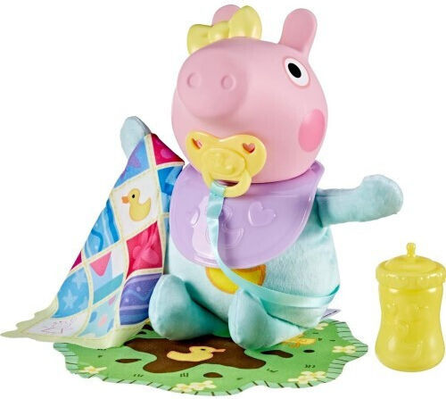 Hasbro Peppa Pig Oinks and Snuggles – Παιδική Μινιατούρα Παιχνιδιού με Ήχους, Κίνηση και Αγκαλιά (G1637)