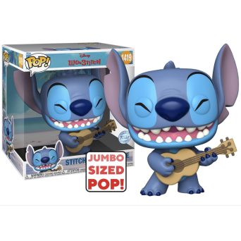 Funko Pop! Lilo & Stitch - Stitch with Ukelele #1419 JUMBO SIZE FIGURE