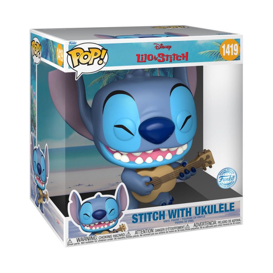 Funko Pop! Lilo & Stitch - Stitch with Ukelele #1419 JUMBO SIZE FIGURE