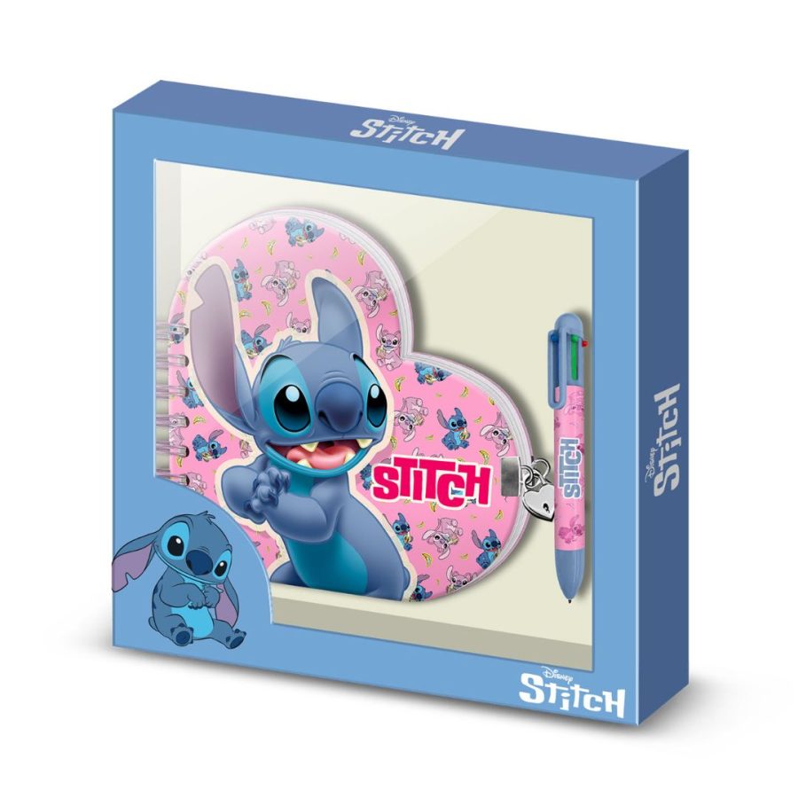 Karactermania Σετ δώρου Γραφική ύλης Stitch & Angel Heart Gift Box Diary + Pen