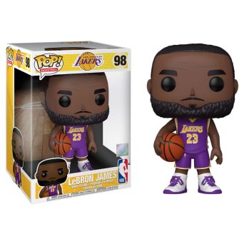 Funko Pop! NBA: L.A. Lakers - LeBron James #98 Figure (Jumbo Sized Pop 10")