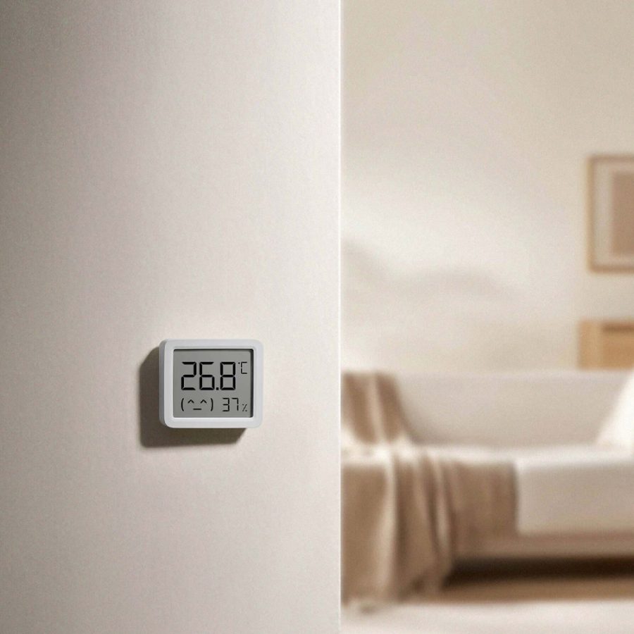 Xiaomi Mi Temperature and Humidity Monitor 3 Mini Λευκό – Έξυπνο Θερμόμετρο & Υγρόμετρο Χώρου με LCD & Bluetooth