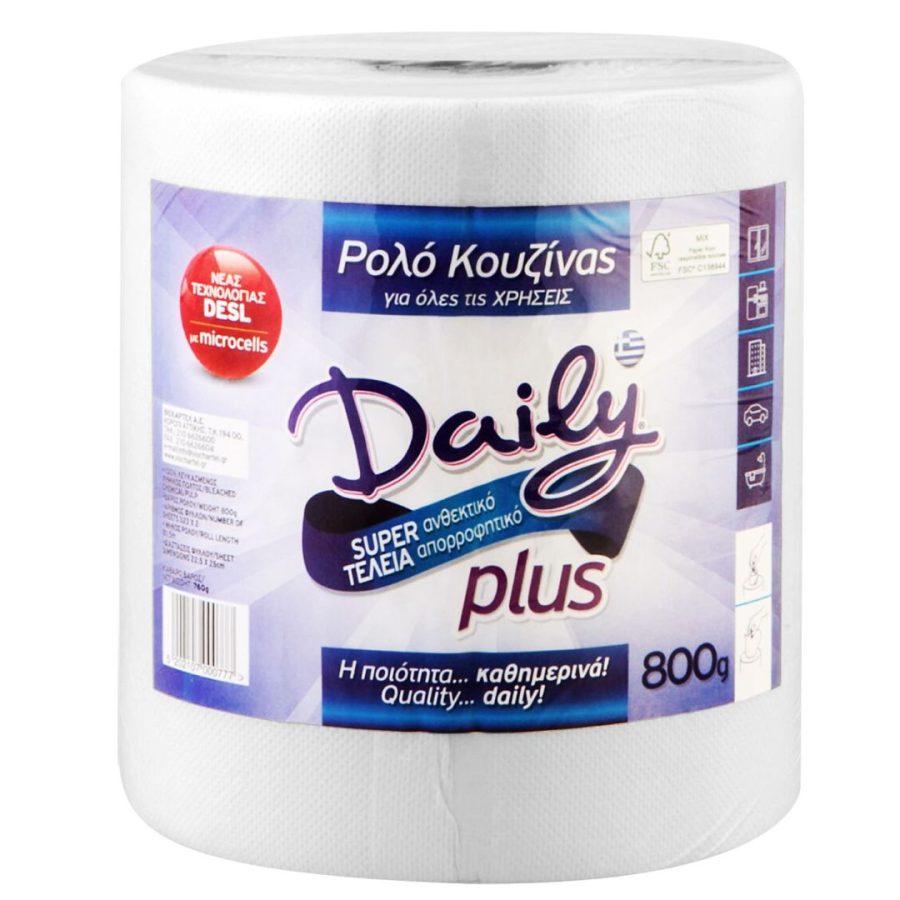 Χαρτι Κουζινας Daily 80m 760gr