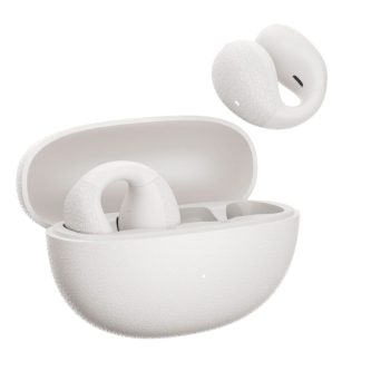 QCY Crossky C10 White Open Ear Clip-On Ακουστικά Bluetooth 5.4 – 30h, IPX5, Call Noise Reduction