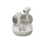 QCY Buds ANC HT15 Cream Grey TWS Ακουστικά Bluetooth – 45dB Adaptive ANC, 5 Mic ENC, 35h Αυτονομία
