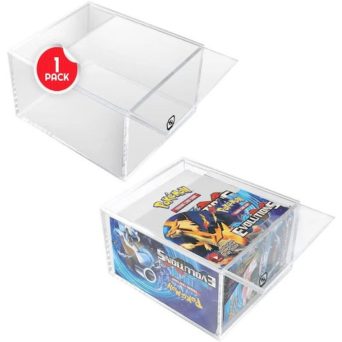 Evoretro Premium Pokemon booster box with sliding lid anti-UV 4.0MM
