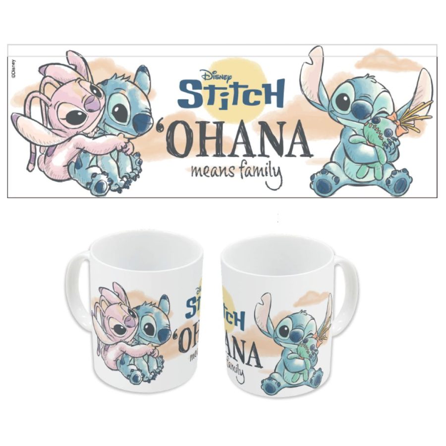Stor Stitch & Angel Ohana Ceramic Mug 11oz