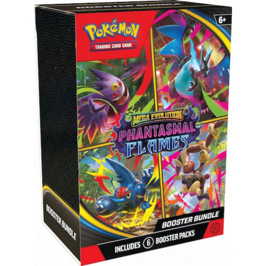 Pokémon Trading Card Games TCG Mega Evolution Phantasmal Flames Booster Bundle 6 Packs