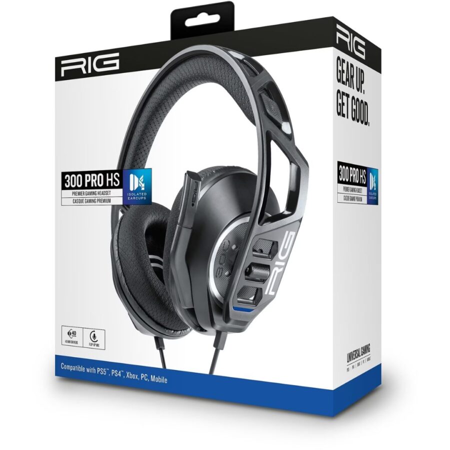 Nacon Gaming Ακουστικά RIG 300 Pro HS Black Headset (PS5/PS4)