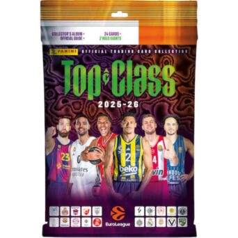 Panini EuroLeague Top Class 2025-2026 Starter Pack – Συλλεκτικές Κάρτες Μπάσκετ με Binder (26 Κάρτες)