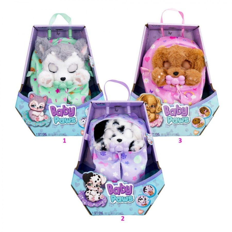 Baby Paws Λούτρινα Διαδραστικά Σκυλάκια Plush Interactive Dogs (Τυχαίο Σχέδιο) (1607-91762)