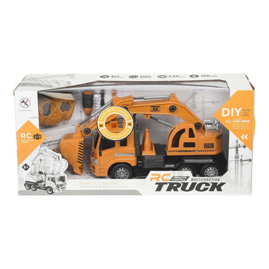 Martin Toys Τηλεκατευθυνόμενος Εκσκαφέας με Εργαλεία, Φώτα, Ήχους και Φορτιστή  6+  (8585-1)
