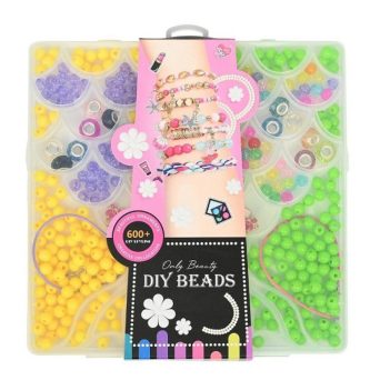 Martin Toys DIY Beads Σετ Χαντρών 600τμχ σε Κουτί με Θήκες για Βραχιόλια (LD6509-2)