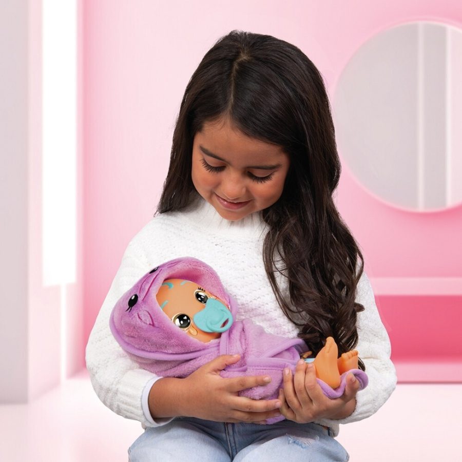 Cry Babies Newborn Bath Time Διαδραστική Κούκλα Μωρό για Μπάνιο (Τυχαίο Σχέδιο) (4104-92118)