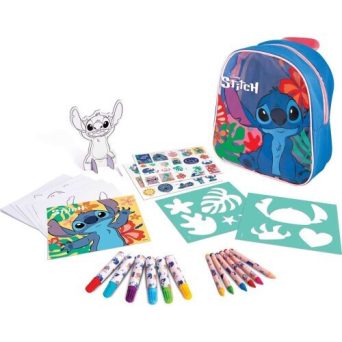 Disney Stitch Σετ Ζωγραφικής σε Backpack Δημιουργικό Παιχνίδι Ζωγραφικής (1023-68104)