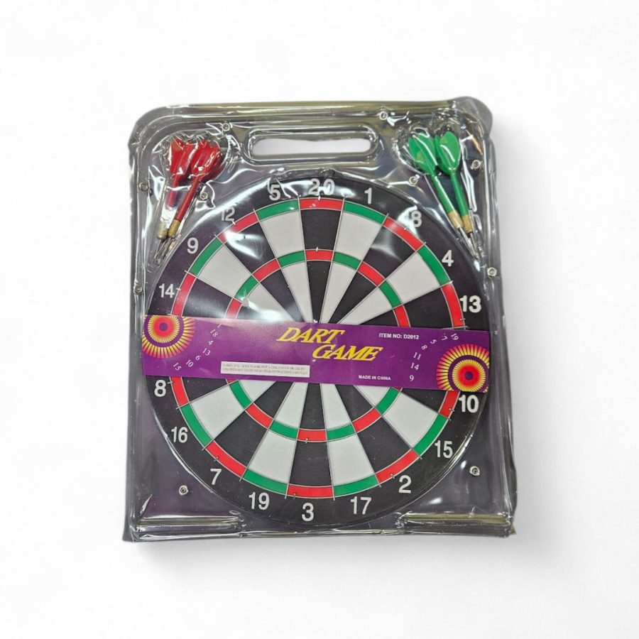 Στόχος Dartboard 30cm με 4 Βέλη Επιτραπέζιο Παιχνίδι Στόχου (25616-5)