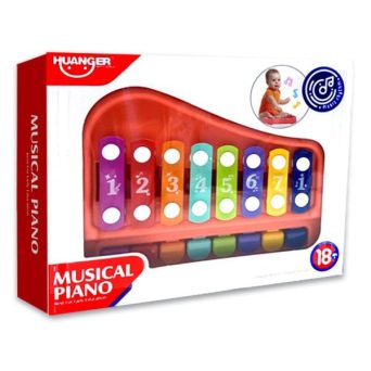 Βρεφικό Πιανάκι – Μεταλλόφωνο Musical Piano HE8002 με Πολύχρωμα Πλήκτρα