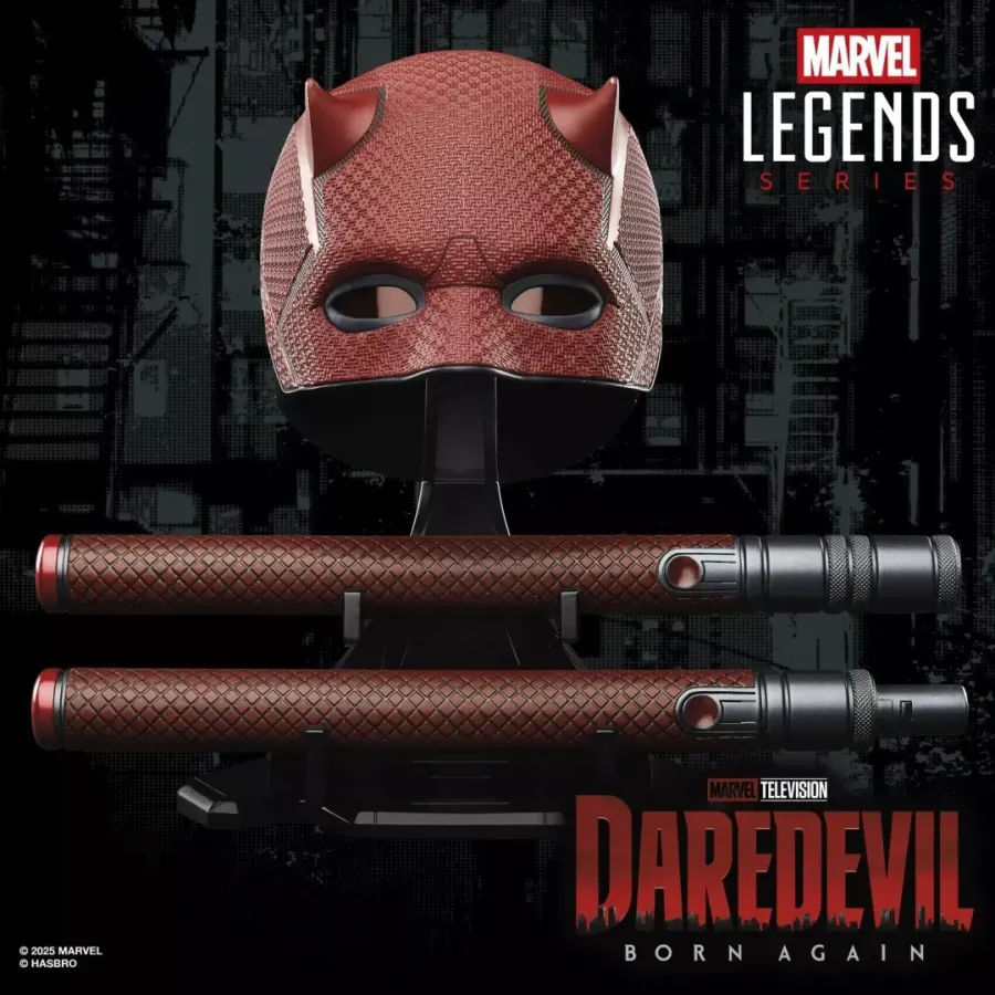 Hasbro Marvel Helmet & Billy club Premium roleplay Daredevil Legend Series Mask