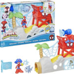 Hasbro Spidey and His Amazing Friends Water Webs Spidey Island Playset G0665 – Παιχνίδι Νερού Spiderman με Φιγούρες & Δράση