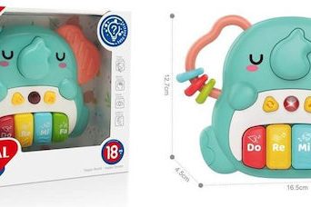 Martin Toys Μουσικό Πιανάκι Bebe Ελεφαντάκι με Μελωδίες & Φώτα (HE0549)