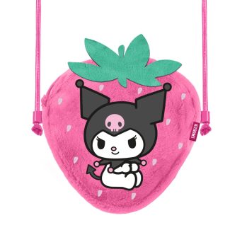 Karactermania Kuromi Strawberry Mini Fur Shoulder Bag 20x15x6cm
