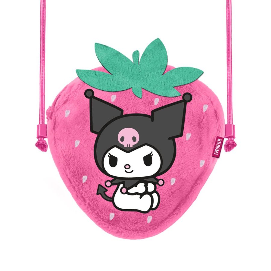 Karactermania Kuromi Strawberry Mini Fur Shoulder Bag 20x15x6cm