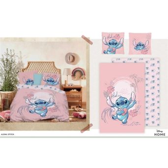 AyMax Disney Παπλωματοθήκη Duvet Cover 240x220cm Stitch Pink Love 100% Coton