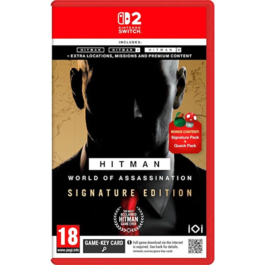 Hitman World of Assassination Signature Edition Nintendo Switch 2 Game-Key Card