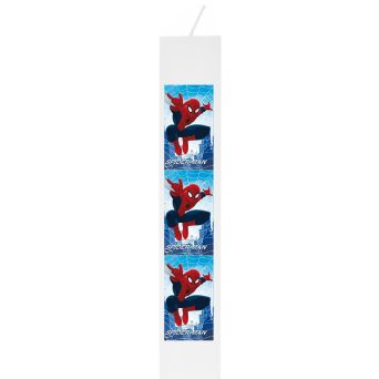 Χειροποίητη Πασχαλινή Λαμπάδα Spider για Αγόρι – Παιδική Λαμπάδα Spider 25cm