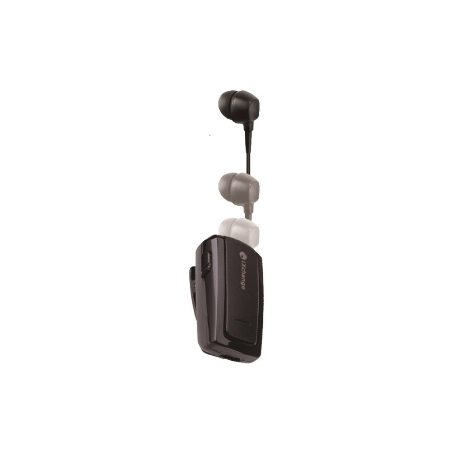 iXchange UA25 V2.0 Retractable Bluetooth Headset Black – Handsfree BT 5.3, 7.5h Ομιλία, Multipoint