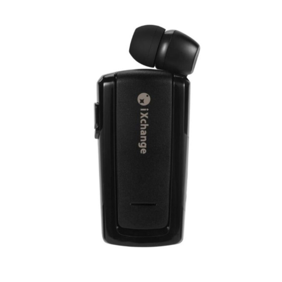 iXchange UA25 V2.0 Retractable Bluetooth Headset Black – Handsfree BT 5.3, 7.5h Ομιλία, Multipoint