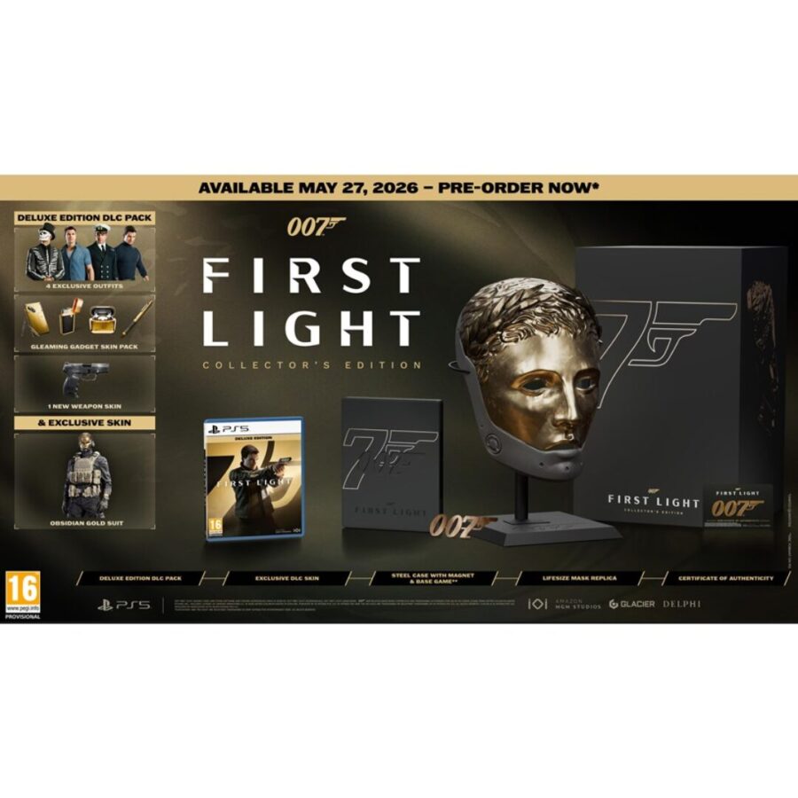 James Bond 007 First Light Collectors Edition PS5 – Συλλεκτική Έκδοση με Μάσκα & Steelbook