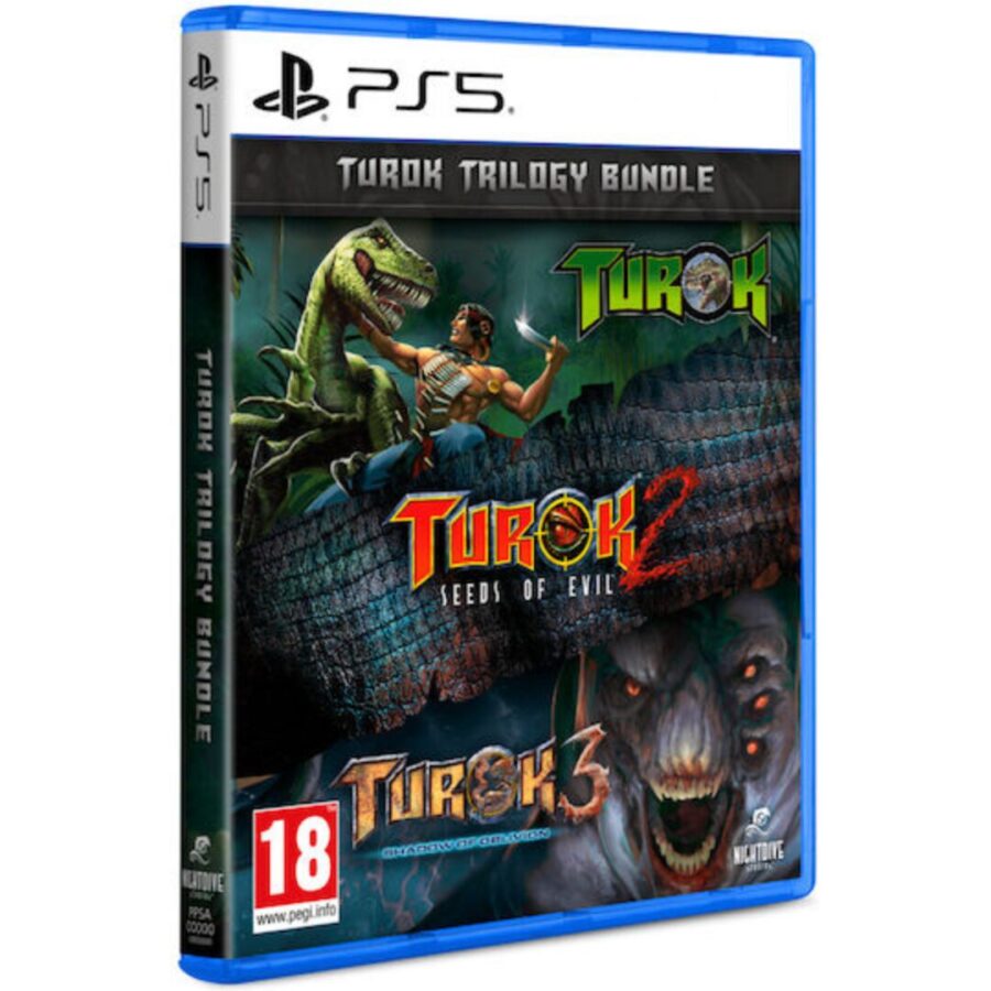Turok Trilogy Bundle PS5 NEW – 3 Κλασικά FPS σε 1 | Remastered Δράση & Retro Gaming