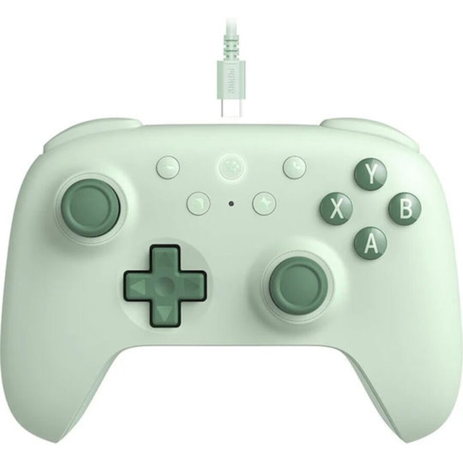 8BitDo Ultimate 2C Wired Controller Green για PC – Gamepad USB με Hall Effect Joysticks
