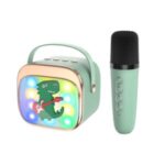 LAMTECH BT5.4 RGB Kid Karaoke Speaker Green με Μικρόφωνο – Ασύρματο Bluetooth Ηχειο 5W για Παιδιά