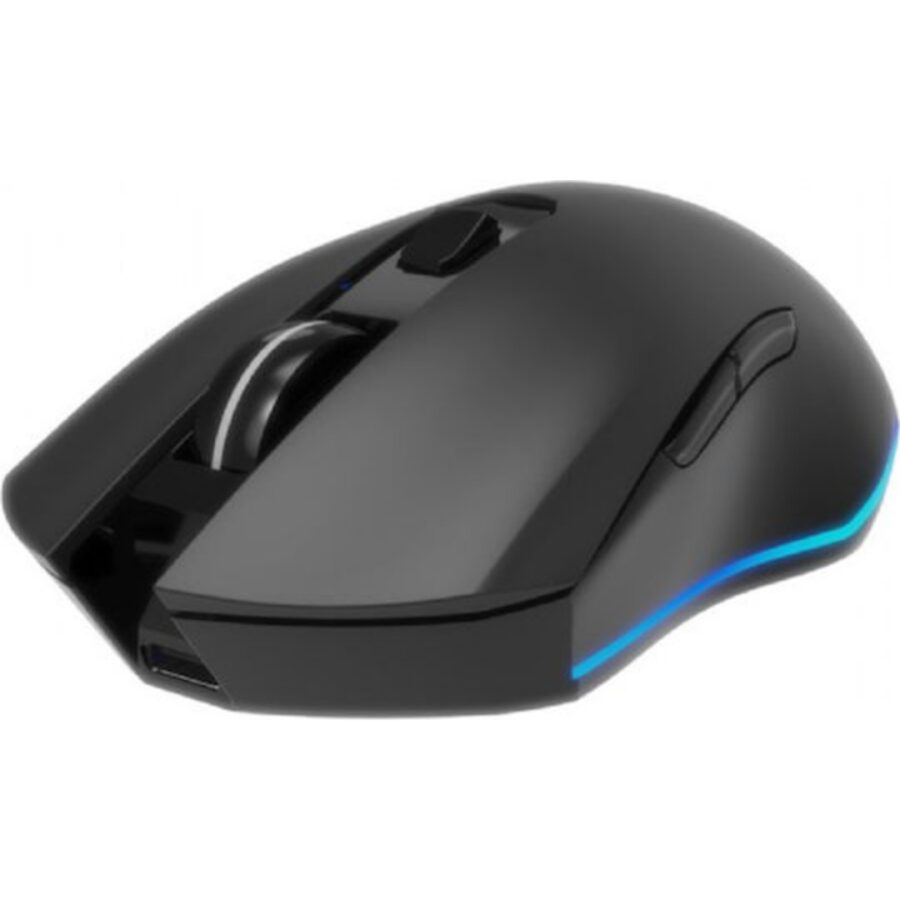 Gembird Firebolt MUSGW-6BL-02  Ασύρματο Gaming Ποντίκι RGB με 6 Κουμπιά και Επαναφορτιζόμενη Μπαταρία – Μαύρο
