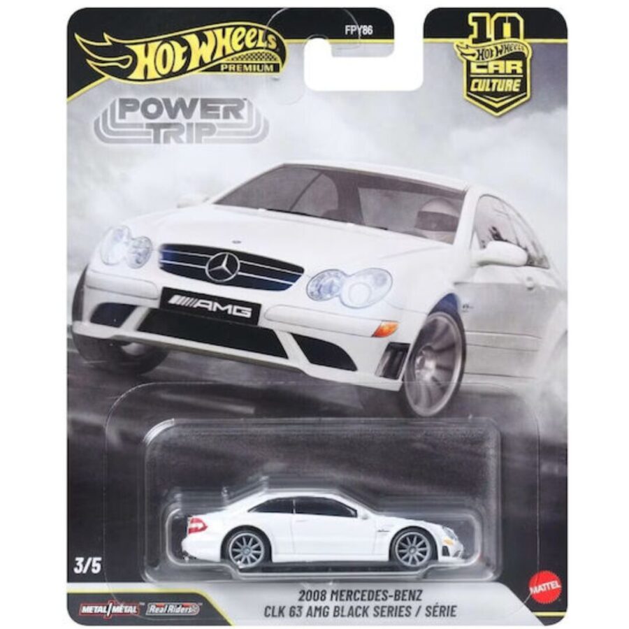 Hot Wheels Premium Mercedes-Benz CLK63 AMG 2008 JKF29 – Συλλεκτικό Μεταλλικό Αυτοκινητάκι Racing